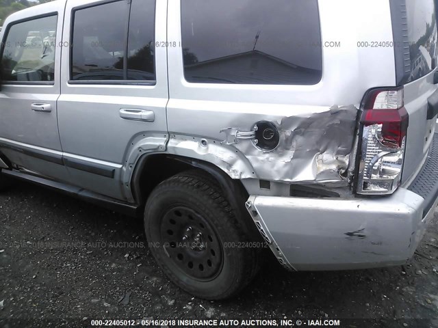 1J8HH48K28C141986 - 2008 JEEP COMMANDER SPORT ვერცხლისფერი ფოტო 6