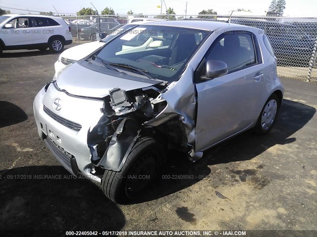 JTNJJXB01DJ024066 - 2013 TOYOTA SCION IQ SILVER photo 2