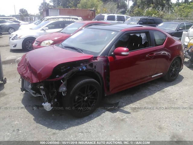 JTKJF5C75GJ026096 - 2016 TOYOTA SCION TC 红色 照片 2