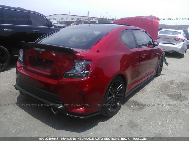 JTKJF5C75GJ026096 - 2016 TOYOTA SCION TC 红色 照片 4