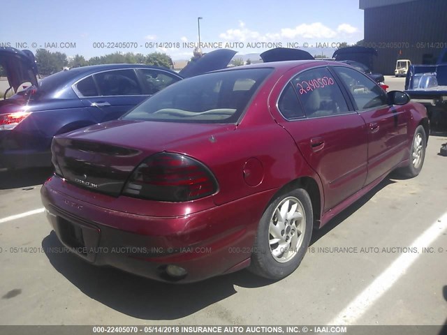 1G2NE52F64M602085 - 2004 PONTIAC GRAND AM SE MAROON photo 4