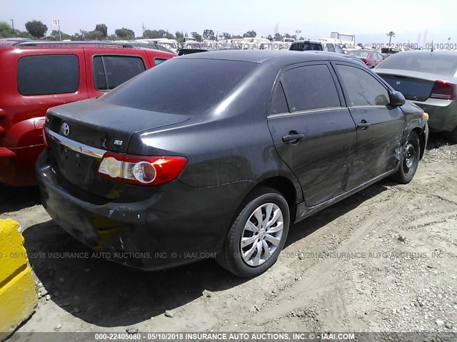 5YFBU4EE4CP060169 - 2012 TOYOTA COROLLA S/LE BLACK photo 4