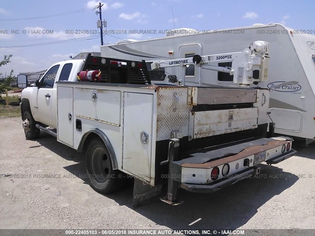 1GC5KZCG5BZ391299 - 2011 CHEVROLET K3500 SILVERADO K3500 WHITE photo 3