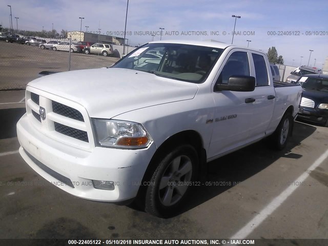 1C6RD7FT0CS213147 - 2012 DODGE RAM 1500 ST WHITE photo 2