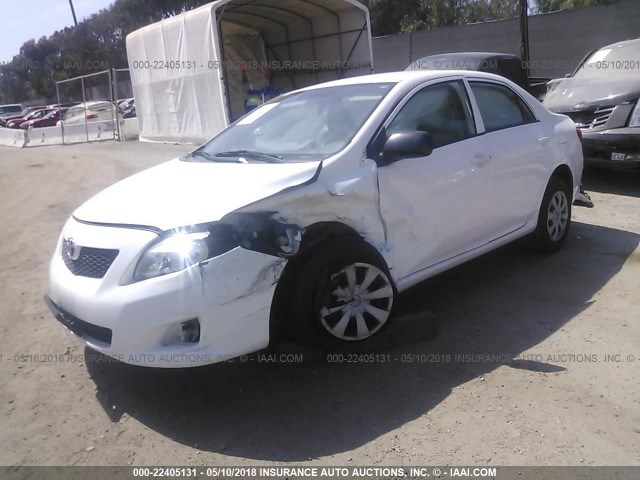 JTDBL40E699090556 - 2009 TOYOTA COROLLA LE/XLE WHITE photo 2