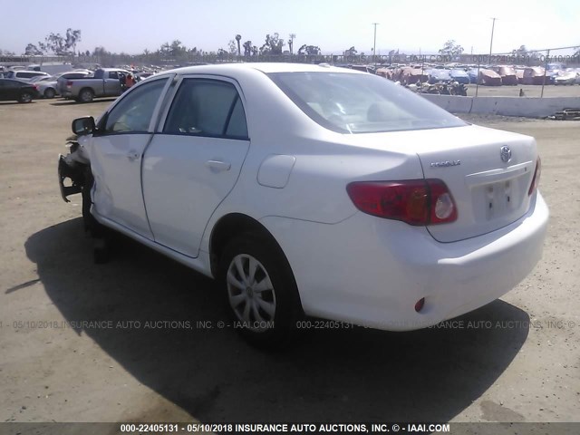 JTDBL40E699090556 - 2009 TOYOTA COROLLA LE/XLE WHITE photo 3