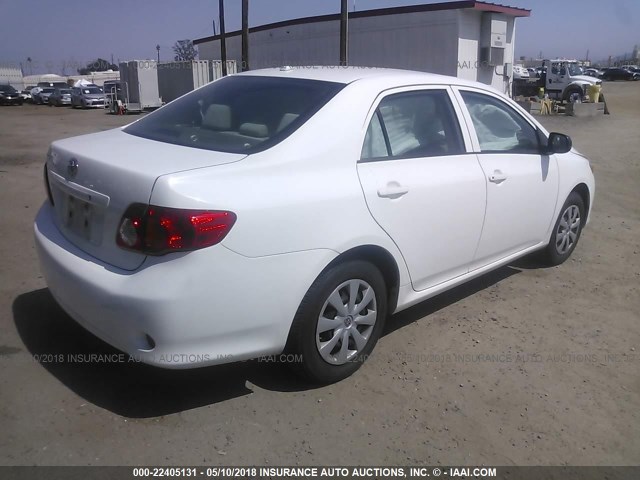 JTDBL40E699090556 - 2009 TOYOTA COROLLA LE/XLE WHITE photo 4