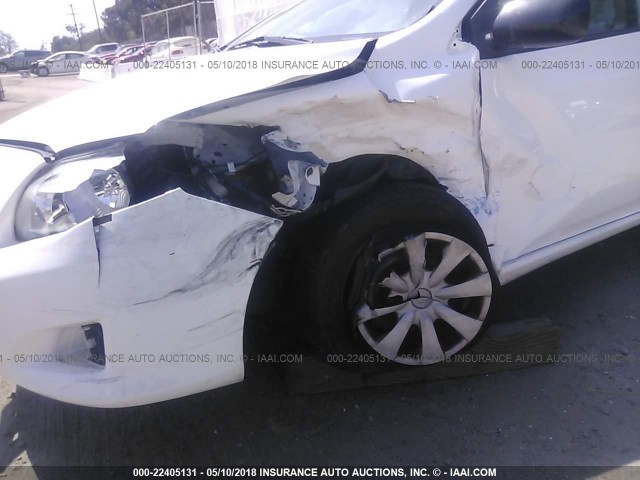 JTDBL40E699090556 - 2009 TOYOTA COROLLA LE/XLE WHITE photo 6