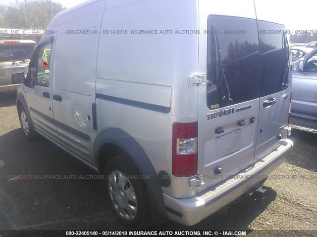 NM0LS7DN8DT169898 - 2013 FORD TRANSIT CONNECT XLT SILVER photo 3