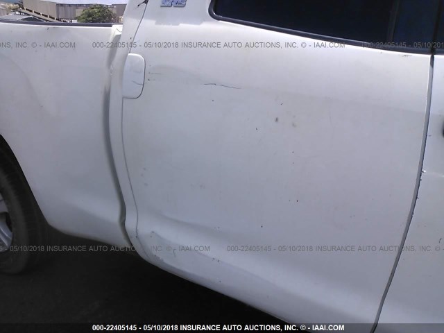 5TFRT54127X002509 - 2007 TOYOTA TUNDRA DOUBLE CAB SR5 WHITE photo 6