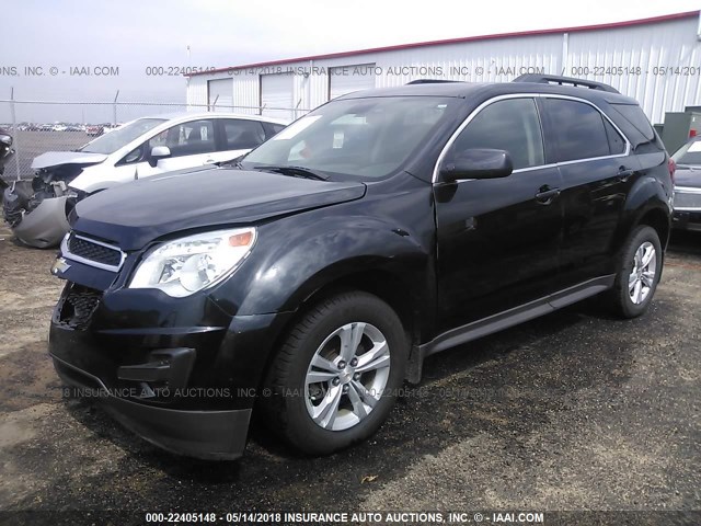 2GNALDEK4D6170718 - 2013 CHEVROLET EQUINOX LT BLACK photo 2