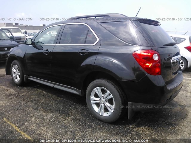 2GNALDEK4D6170718 - 2013 CHEVROLET EQUINOX LT BLACK photo 3