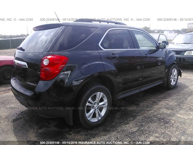 2GNALDEK4D6170718 - 2013 CHEVROLET EQUINOX LT BLACK photo 4