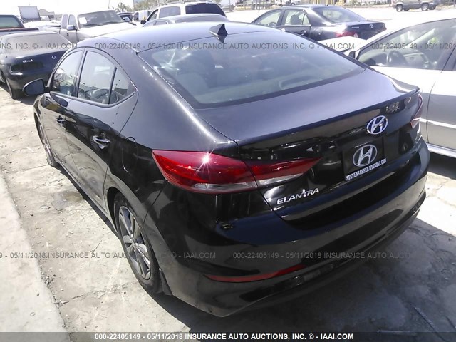 5NPD84LF5JH236326 - 2018 HYUNDAI ELANTRA SEL/VALUE/LIMITED BLACK photo 3