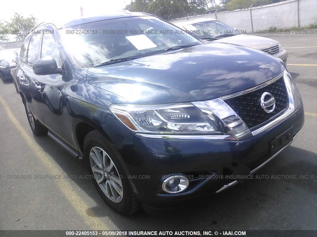 5N1AR2MM2FC661034 - 2015 NISSAN PATHFINDER S/SV/SL/PLATINUM 蓝色 照片 1