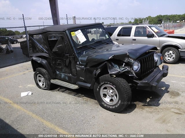 1J4FA29P12P725954 - 2002 JEEP WRANGLER / TJ SE GREEN photo 1