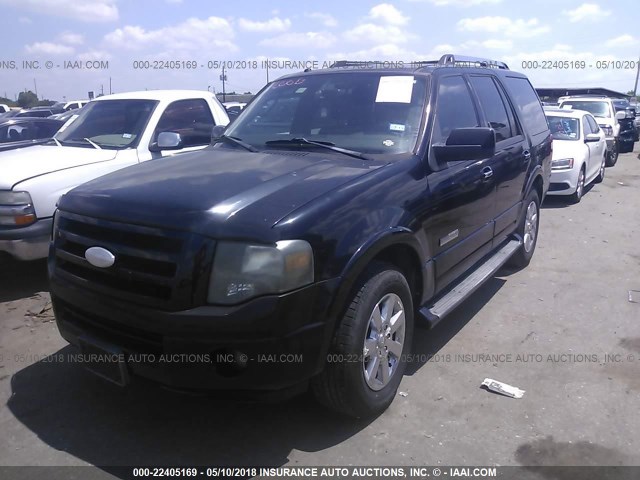 1FMFU19577LA61952 - 2007 FORD EXPEDITION LIMITED BLACK photo 2