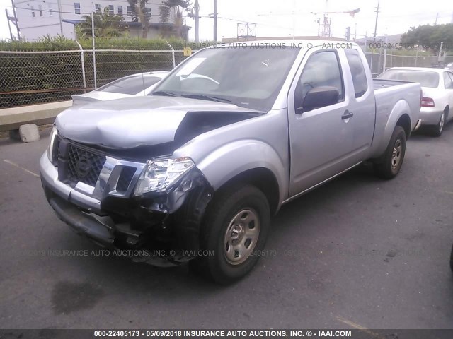 1N6BD0CT1FN752432 - 2015 NISSAN FRONTIER S/SV SILVER photo 2