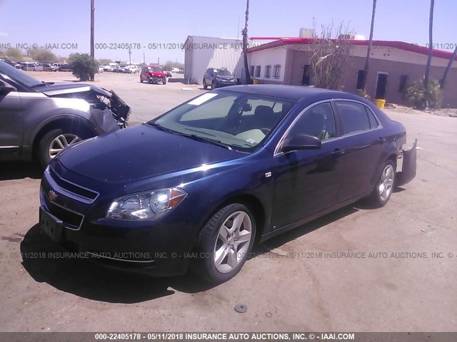 1G1ZG57N084280243 - 2008 CHEVROLET MALIBU LS 蓝色 照片 2