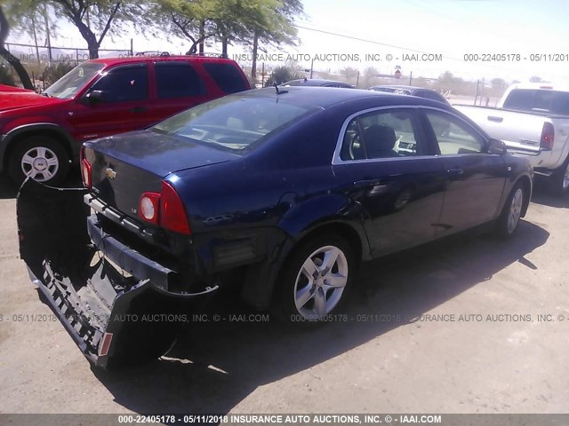 1G1ZG57N084280243 - 2008 CHEVROLET MALIBU LS 蓝色 照片 4