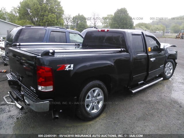 1GTSKVE3XAZ247316 - 2010 GMC SIERRA K1500 SLE BLACK photo 4