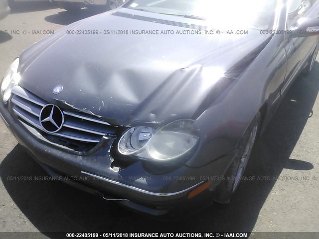 WDBTJ56H98F233841 - 2008 MERCEDES-BENZ CLK 350 GRAY photo 6