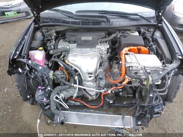 4T1BD1FK2EU141367 - 2014 TOYOTA CAMRY HYBRID/LE/XLE 黑色 照片 10