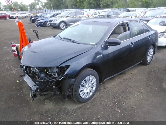 4T1BD1FK2EU141367 - 2014 TOYOTA CAMRY HYBRID/LE/XLE 黑色 照片 2