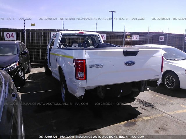 1FTEX1EF5GKD43891 - 2016 FORD F150 SUPER CAB WHITE photo 3