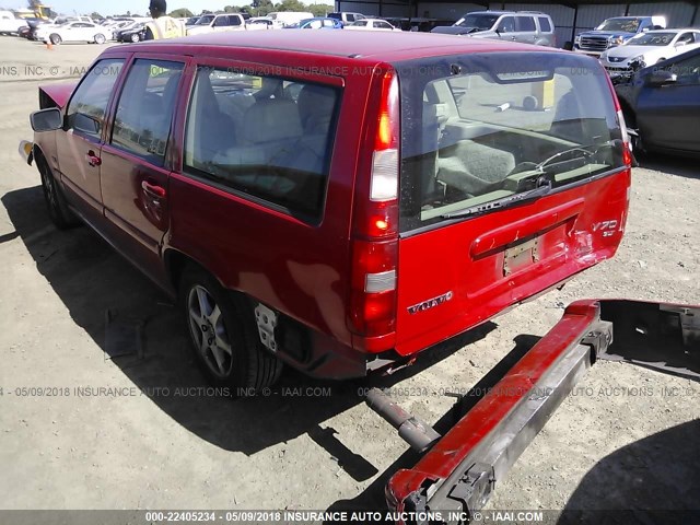 YV1LW5679W2456020 - 1998 VOLVO V70 GLT RED photo 3