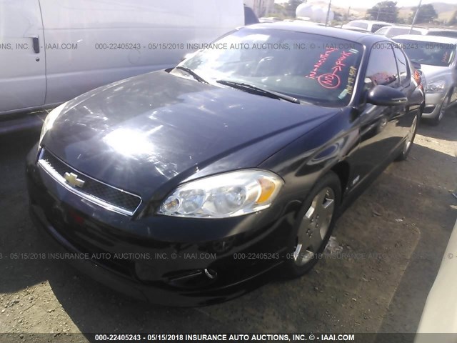 2G1WL16CX69364653 - 2006 CHEVROLET MONTE CARLO SS 黑色 照片 2