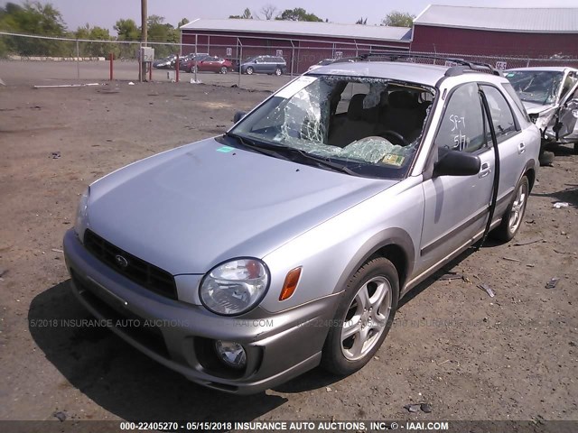 JF1GG685X3H808736 - 2003 SUBARU IMPREZA OUTBACK SPORT SILVER photo 2