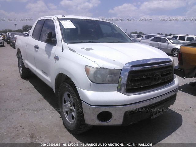 5TFUW5F19CX213635 - 2012 TOYOTA TUNDRA DOUBLE CAB SR5 WHITE photo 1