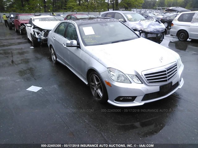 WDDHF8HB7BA301549 - 2011 MERCEDES-BENZ E 350 4MATIC SILVER photo 1