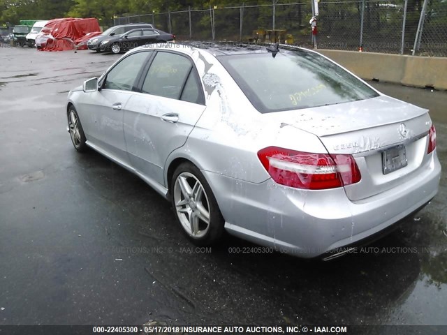 WDDHF8HB7BA301549 - 2011 MERCEDES-BENZ E 350 4MATIC SILVER photo 3