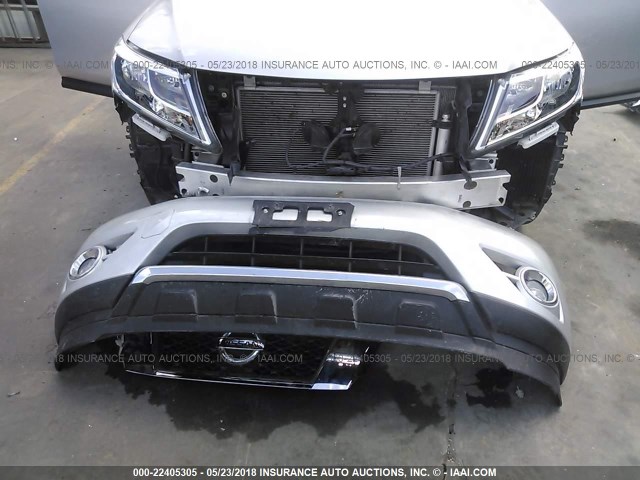 5N1AR2MN9FC710187 - 2015 NISSAN PATHFINDER S/SV/SL/PLATINUM 银色 照片 6