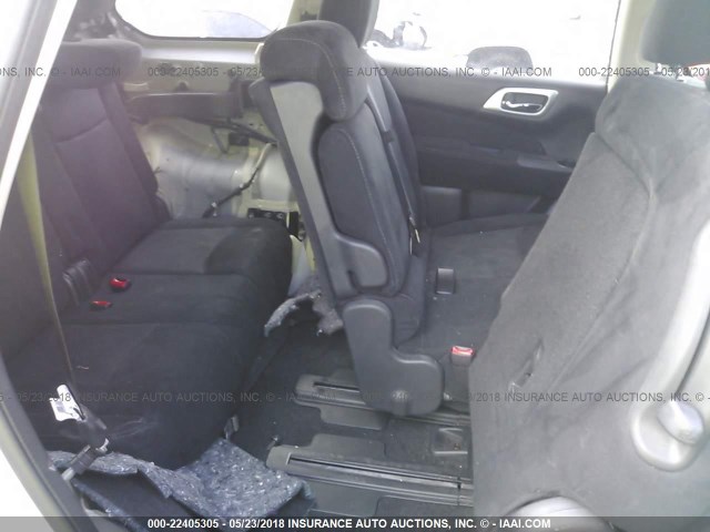 5N1AR2MN9FC710187 - 2015 NISSAN PATHFINDER S/SV/SL/PLATINUM 银色 照片 8