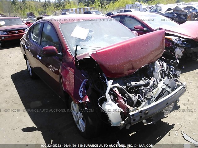 3N1CN7AP6CL861518 - 2012 NISSAN VERSA S/SV/SL RED photo 1