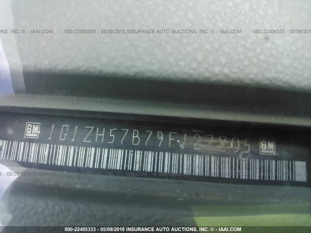 1G1ZH57B79F127805 - 2009 CHEVROLET MALIBU 1LT 蓝色 照片 9