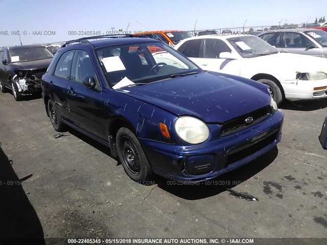 JF1GG65582H806759 - 2002 SUBARU IMPREZA TS BLUE photo 1