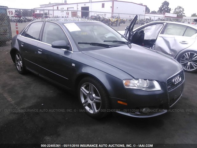 WAUDF78E88A039303 - 2008 AUDI A4 2.0T QUATTRO GRAY photo 1