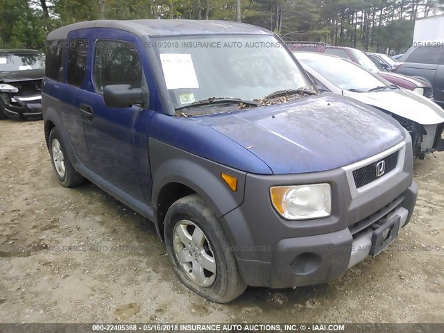 5J6YH286X5L013659 - 2005 HONDA ELEMENT EX BLUE photo 1