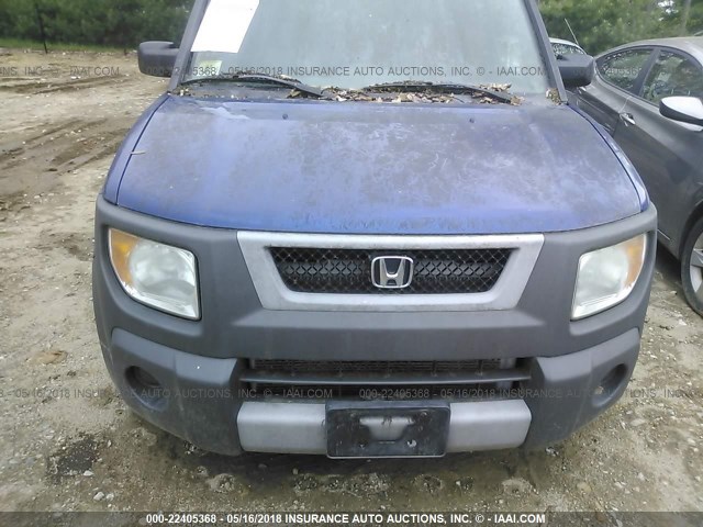 5J6YH286X5L013659 - 2005 HONDA ELEMENT EX BLUE photo 6