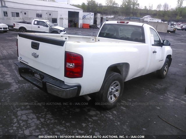 1GCEC14X58Z241845 - 2008 CHEVROLET SILVERADO C1500 WHITE photo 4