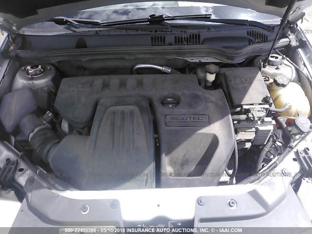 1G2AL15F877260621 - 2007 PONTIAC G5 SILVER photo 10