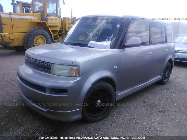 JTLKT334750181481 - 2005 TOYOTA SCION XB GRAY photo 2