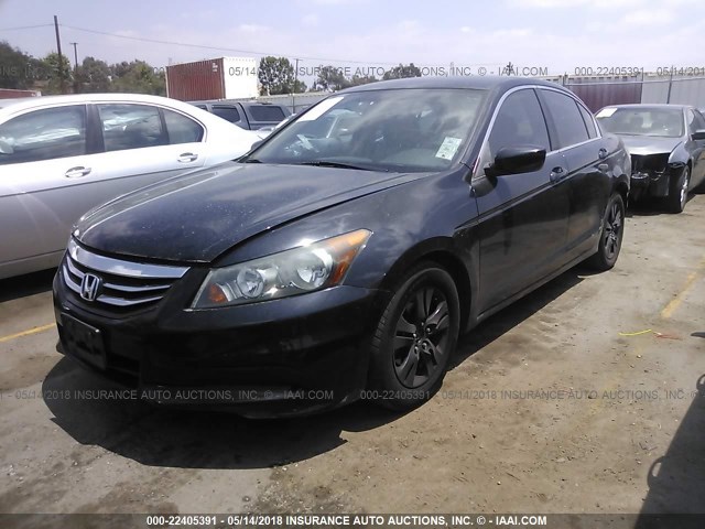 1HGCP2F67BA151870 - 2011 HONDA ACCORD SE BLACK photo 2