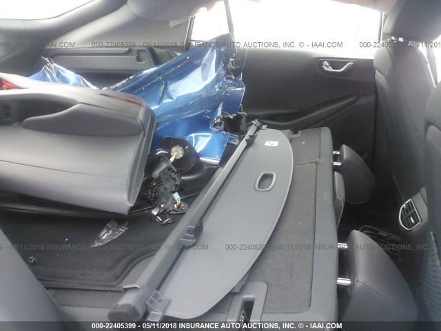 KMHC75LD1JU060735 - 2018 HYUNDAI IONIQ SEL BLUE photo 8