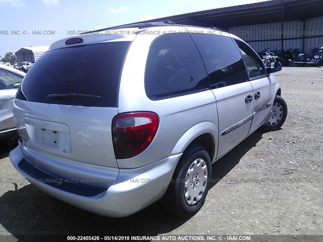 1C4GJ453X1B129942 - 2001 CHRYSLER VOYAGER LX SILVER photo 4