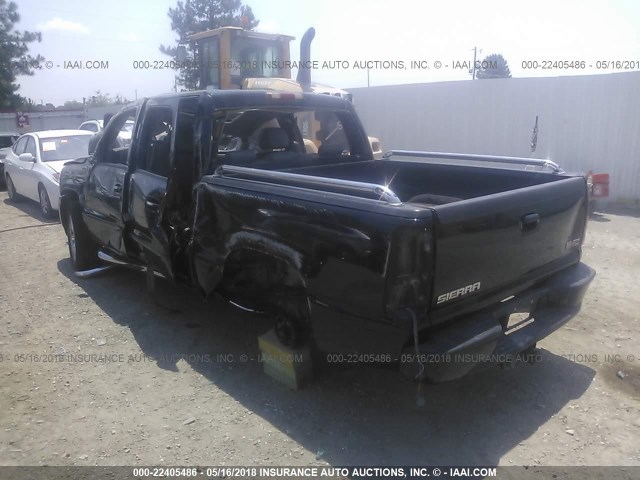 2GTEK63N361147906 - 2006 GMC SIERRA K1500 DENALI BLACK photo 3